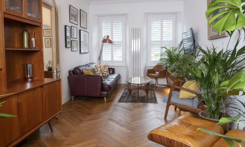 A living room in the Old Train House in Edinburgh, which wowed SHOTY judges. Image: BBC.