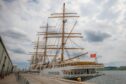 Sea Cloud Spirit while docked at Dundee. Image: Steve MacDougall/DC Thomson