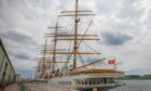 Sea Cloud Spirit while docked at Dundee. Image: Steve MacDougall/DC Thomson