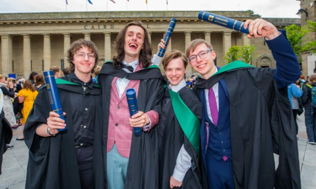 Dundee University graduations at Caird Hall. Image: Steve MacDougall/DC Thomson