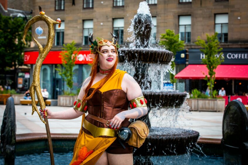 Arlo from Glasgow as Keyleth, from Vox Machina.