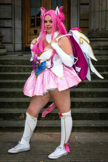 Jodie Barrett from Glasgow as Star Guardian Kai'Sa from League of Legends.