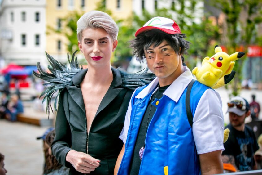 Adam Breeze as Desire from Sandman and Jason Farmer as Ash Ketchum from Pokemon, both from Bathgate.