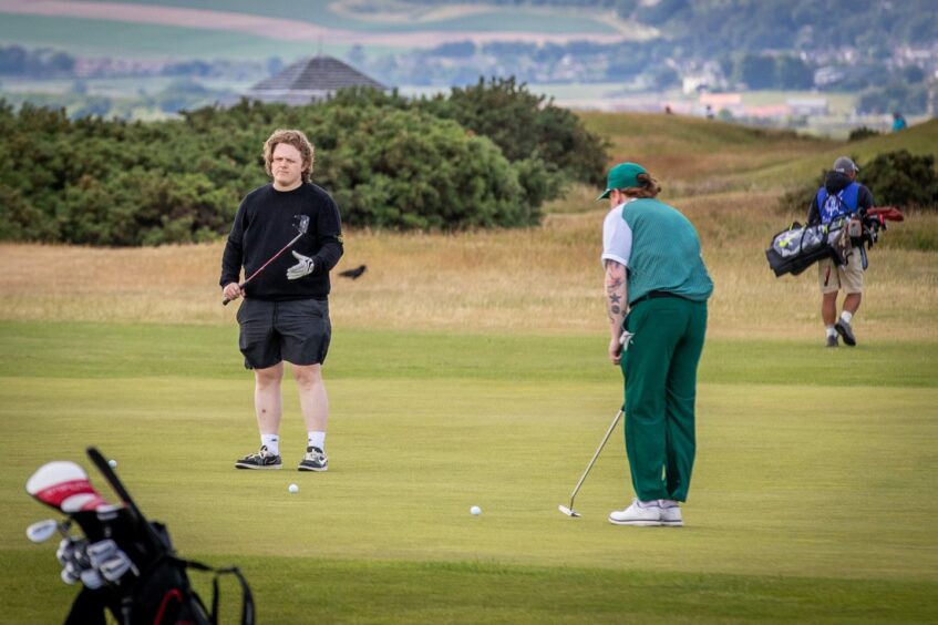 Lewis Capaldi on a recent visit to the Old Course in St Andrews. 