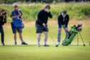 Lewis Capaldi made time for his fans during the round of golf. Image: Steve Brown/DC Thomson.