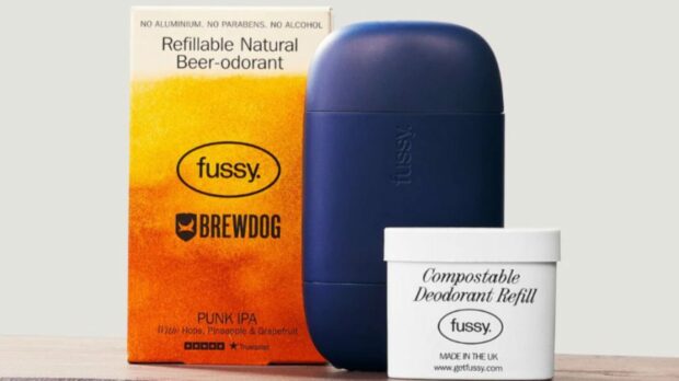 Brewdog and Fussy have launched a beer scented deodorant. Image: Fussy