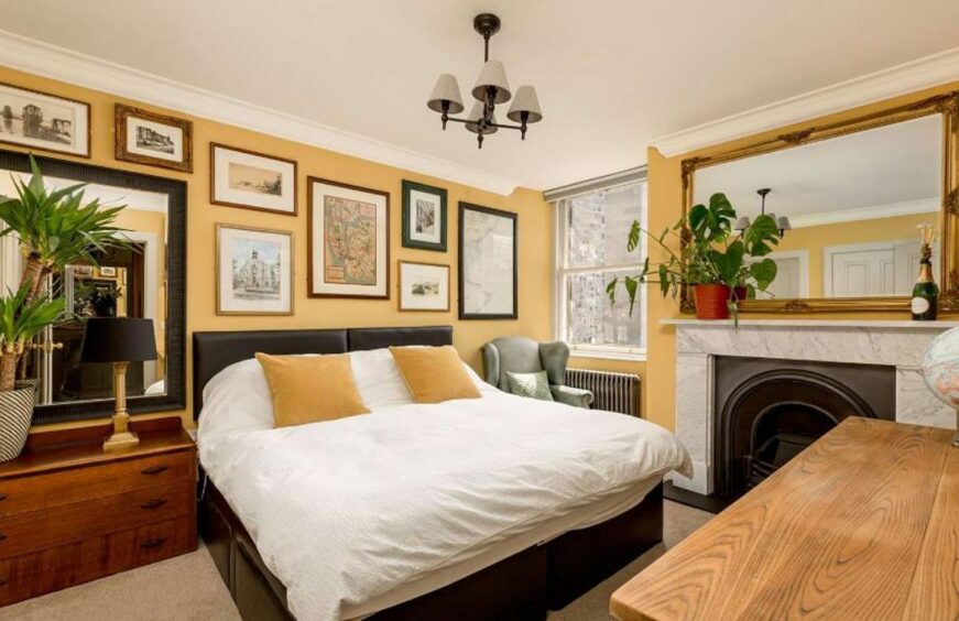 Bedroom number two. The St Andrews home on The Scores is listed for £4 million.