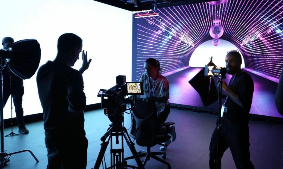 An example of virtual production in action. The new Dundee visual effects lab will specialise in this discipline.