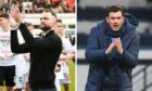 Dunfermline manager James McPake, left, and Raith boss Ian Murray know who their sides will face in the group stages of this year's League Cup. Images: SNS.