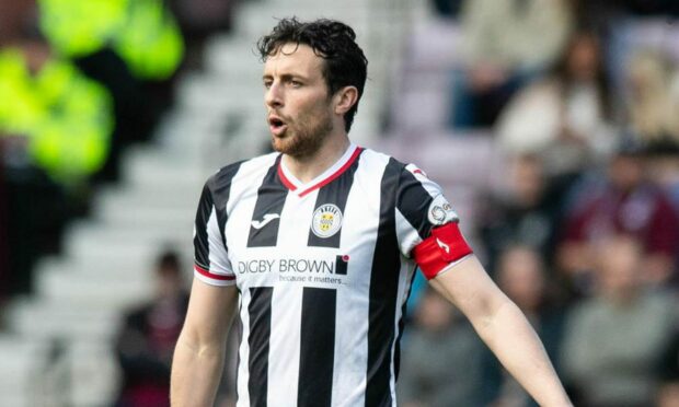 Joe Shaughnessy captained St Mirren last season. Image: SNS.