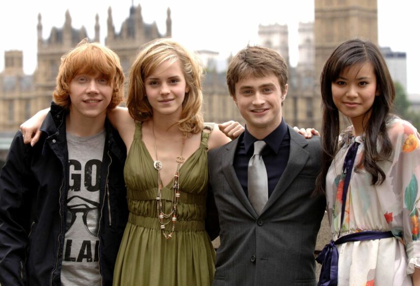 Rupert Grint, Emma Watson, Daniel Radcliffe and Katie Leung got on well on and off set.