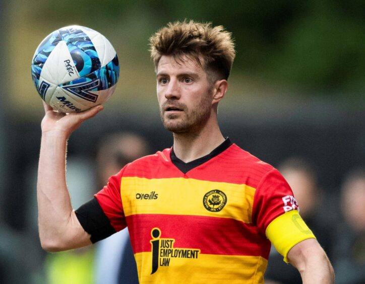 Ross Docherty, now Dundee United captain, in action for Partick Thistle
