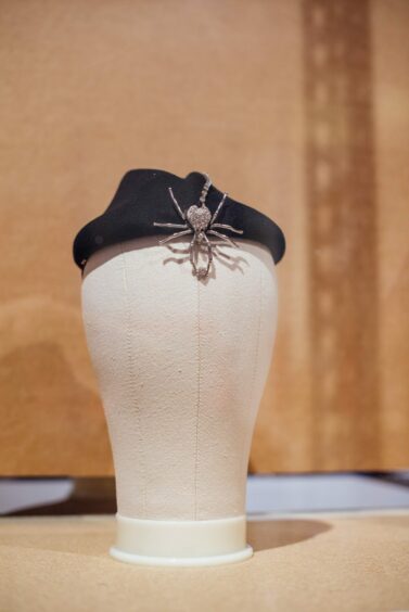 Priestley West spider hat at Luton hat exhibition.