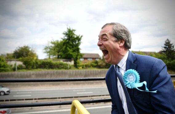 paul whitelaw
Nigel Farage 22/5/19 - Nigel Farage On top of the campaign bus in Kent during the build up to the EU elections.