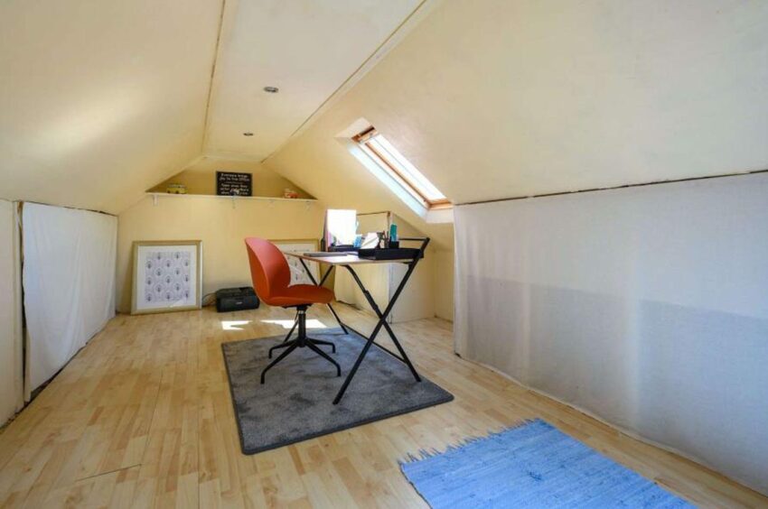 The loft space - currently used as an office.