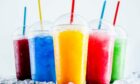 Slushy drinks of different colours