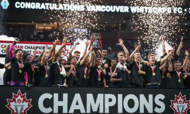 Vancouver celebrate Canadian Championship glory. Image: Shutterstock