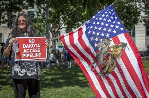 Standing Rock Sioux Tribe fought against a Dakota oil pipeline. Image: Michael Nigro/Pacific Press Via Zuma Wire/Shutterstock