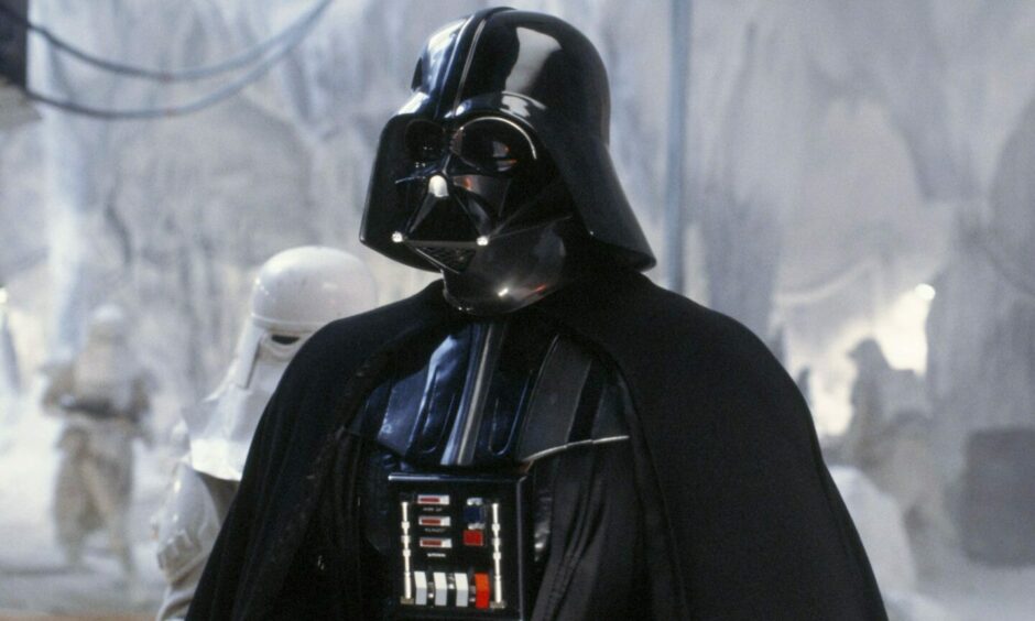 Star Wars baddie Darth Vader was left breathing heavily in anger on a trip to Kirkcaldy in 1983. Image: Shutterstock.