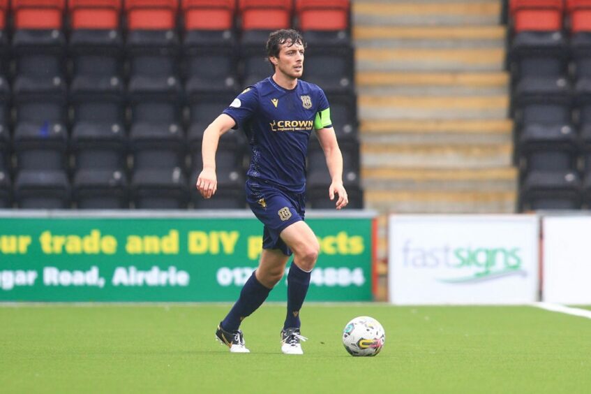 Dundee captain Joe Shaughnessy. Image: David Young/Shutterstock