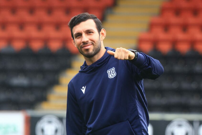 Dundee's defender Antonio Portales.