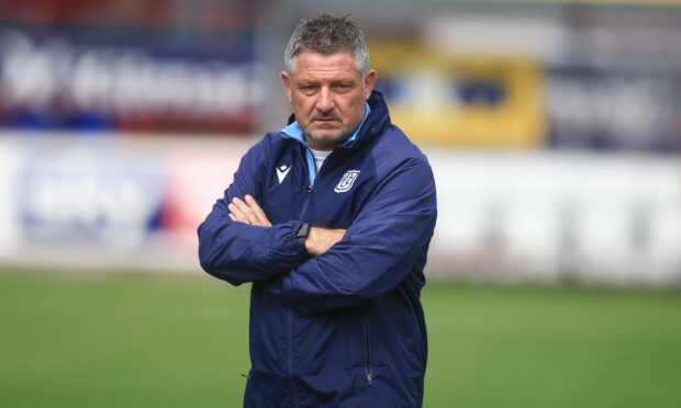 Dundee boss Tony Docherty. Image: David Young/Shutterstock