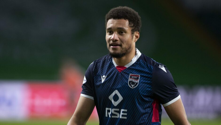 Jermaine Hylton in action for Ross County