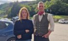 Ingrid Ess and Rob Jamieson of the Protect Loch Tay group in Kenmore.