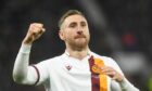 Louis Moult in action for Motherwell