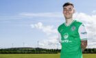 Dylan Levitt is pictured at Hibs' East Lothian training base after joining from Dundee United