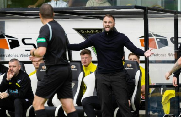 Dunfermline manager James McPake. Image: SNS.