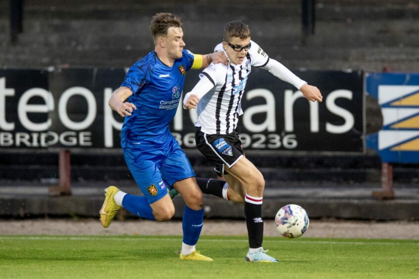 Andrew Tod was one of Dunfermline's better players on Tuesday. Image: Craig Brown/DAFC.