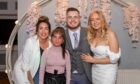 Bryony Duthie, second left, with mum Stephanie, left, aunt Brooke and Brooke's fiance Connor Brown