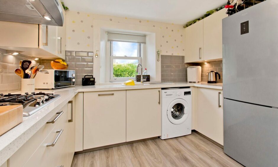 The kitchen in the Broughty Ferry home.