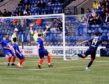 Josh Mullin broke the deadlock for Raith Rovers versus Albion Rovers in the Viaplay Cup. Image: Raith Rovers/Tony Fimister.