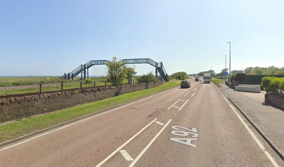 A92 Dundee to Arbroath near Elliot 