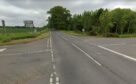 Police closed the B9113 at the Pitkennedy crossroads at around 11.25am on Monday morning. Picture shows; B9113 Pitkennedy Road. Forfar. Image: Google Maps