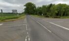 Police closed the B9113 at the Pitkennedy crossroads at around 11.25am on Monday morning. Picture shows; B9113 Pitkennedy Road. Forfar. Image: Google Maps