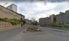 The Aston Martin crashed into the central reservation section on the A991 next to the Ladywell roundabout. Image: Google Street View