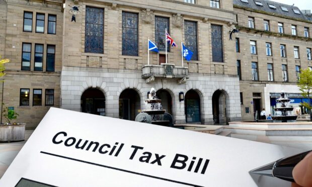 Tayside Fife Dundee council tax rates