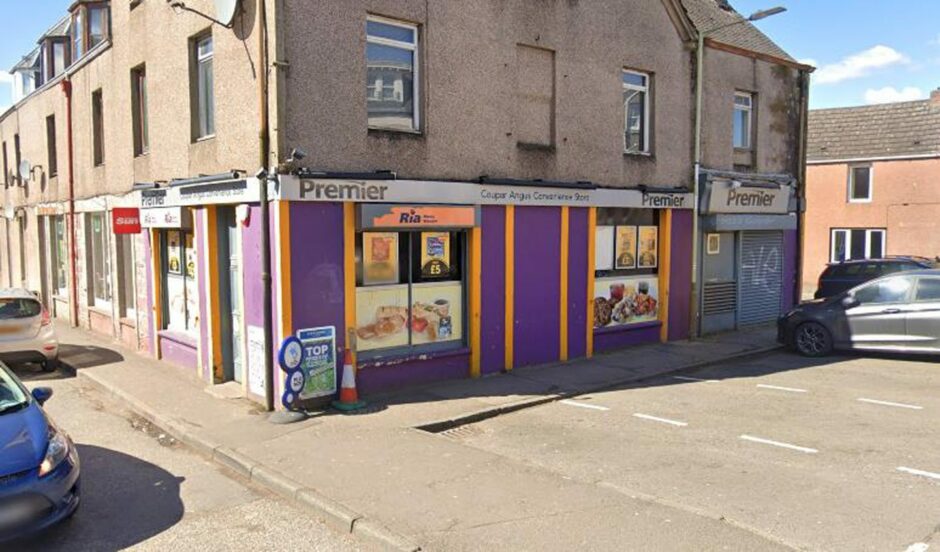 Coupar Angus Convenience Store on George Street, Coupar Angus.