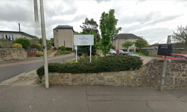A sign for Craigie House Care Home in Crossgates.