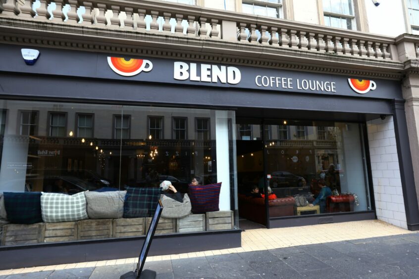 Blend Coffee Lounge exterior, Reform Street, Dundee.