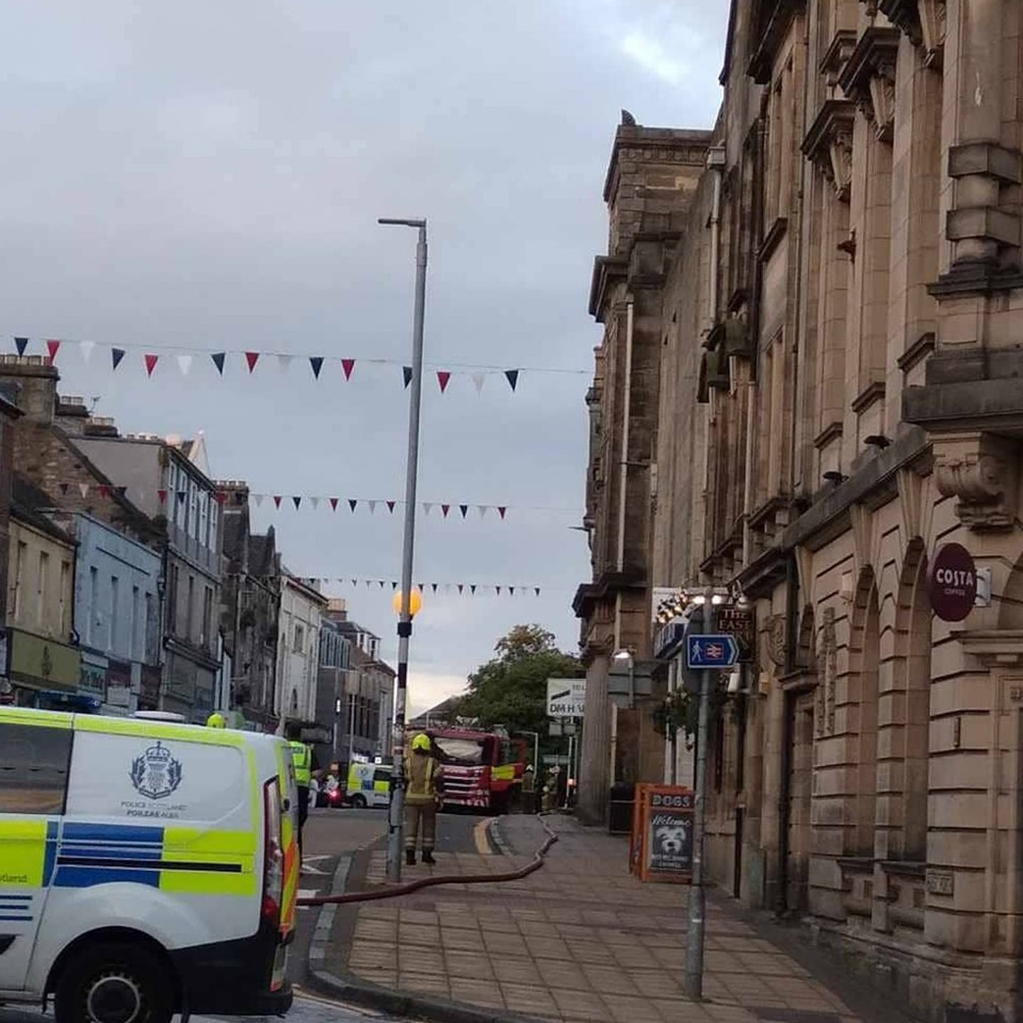 Crews battle fire for 9 hours at derelict building in Dunfermline