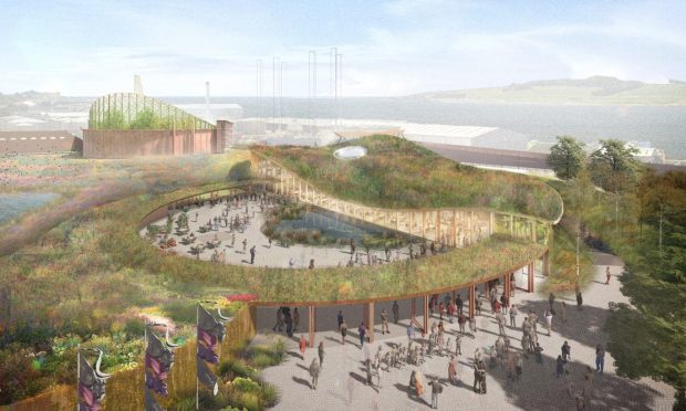 An artist's impression of how the Eden Project Dundee could look.
