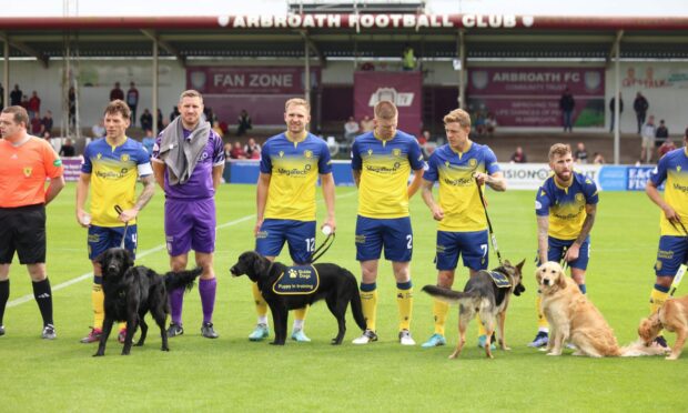 Arbroath were joined by guide dogs at their latest match.