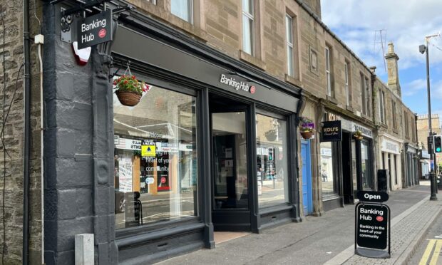 Carnoustie banking hub has opened on the High Street. Image: Graham Brown/DC Thomson