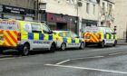 Police on Inverkeithing High Street. Image: Fife Jammer Locations/Fife Jammer Services.