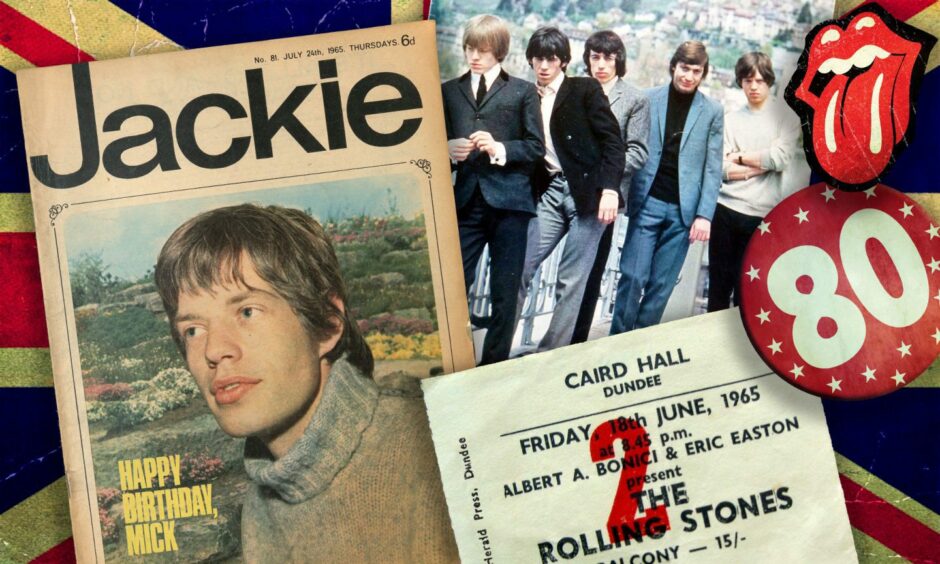 Mick Jagger and the Rolling Stones charged to superstardom following the 1965 Dundee gig. Image: DC Thomson/Roddie Reid.