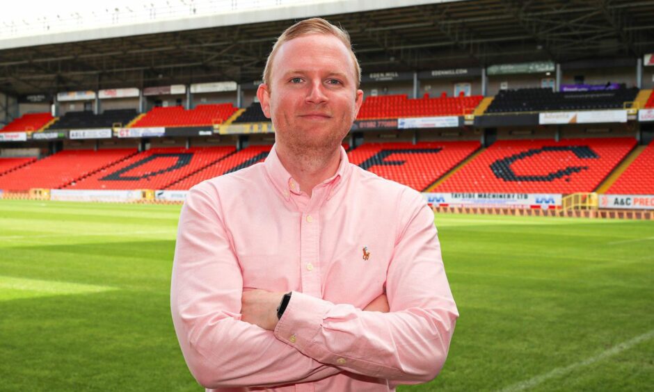 James Robertson, the Dundee United finance director.